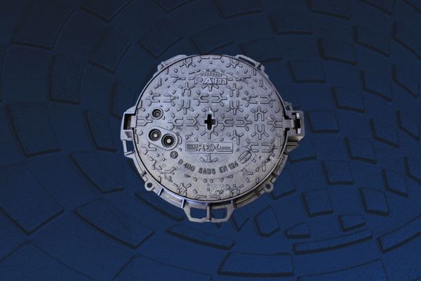 PAMREX ductile iron manhole cover